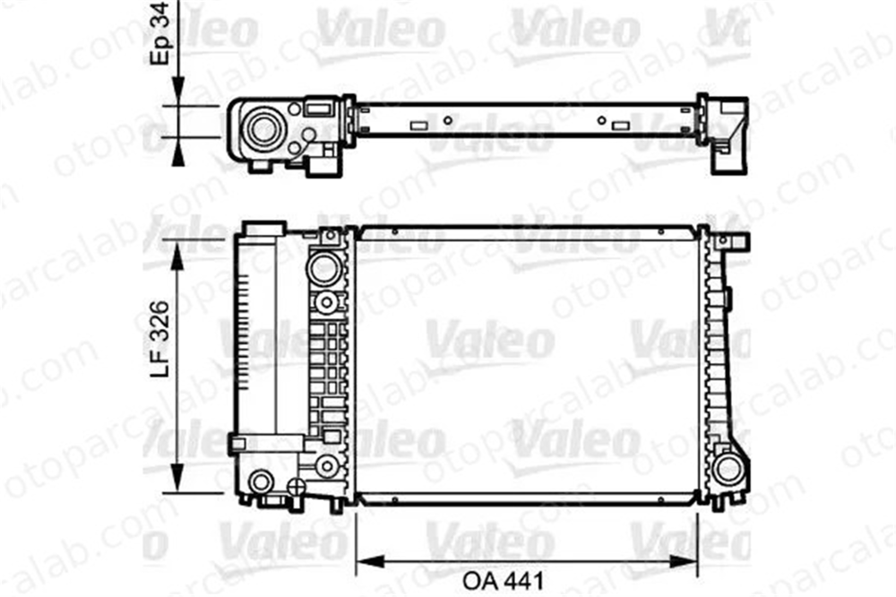 VALEO 731520 Su Radyatörü BMW 5 3 17111737763 17101728769
