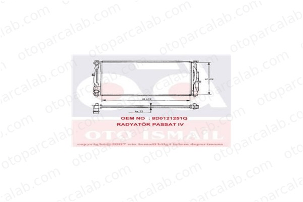 VALEO 731537 Su Radyatörü AUDI A4 B5 VW PASSAT B5 16400 4B0121251G