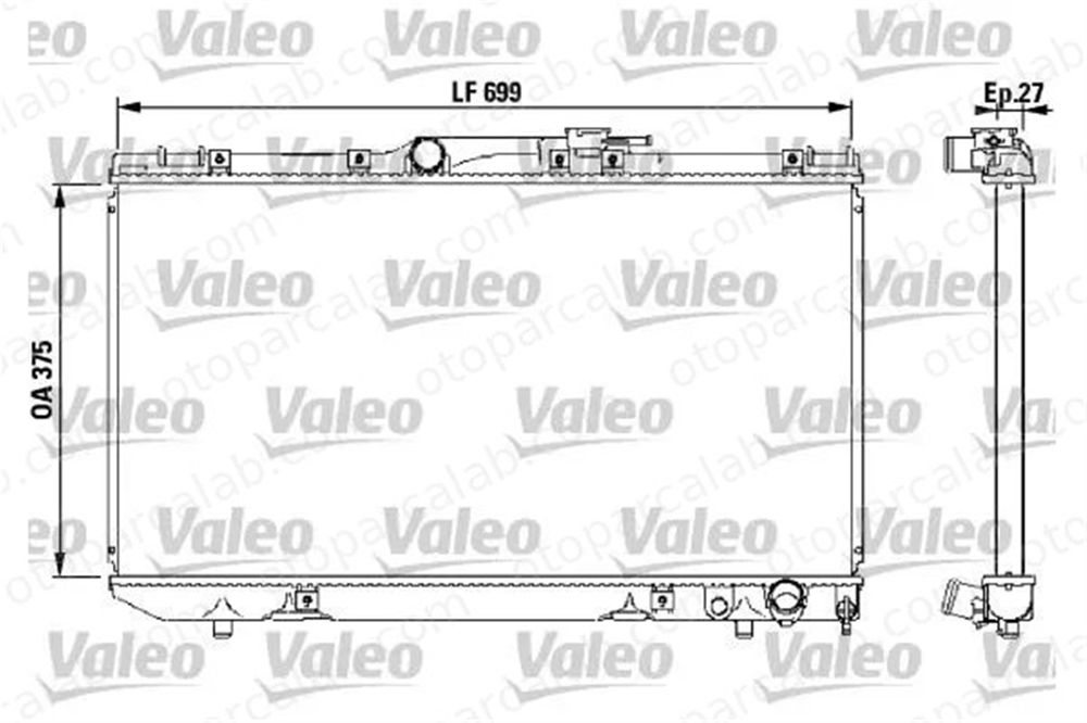 VALEO 731569 Su Radyatörü TOYOTA CARINA E VI CARINA E VI Sedan 1640002200 1640064730