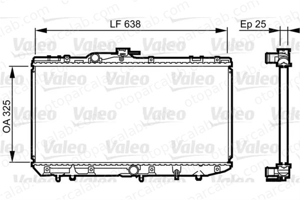 VALEO 731688 Su Radyatörü TOYOTA STARLET A0995003603 1640011681