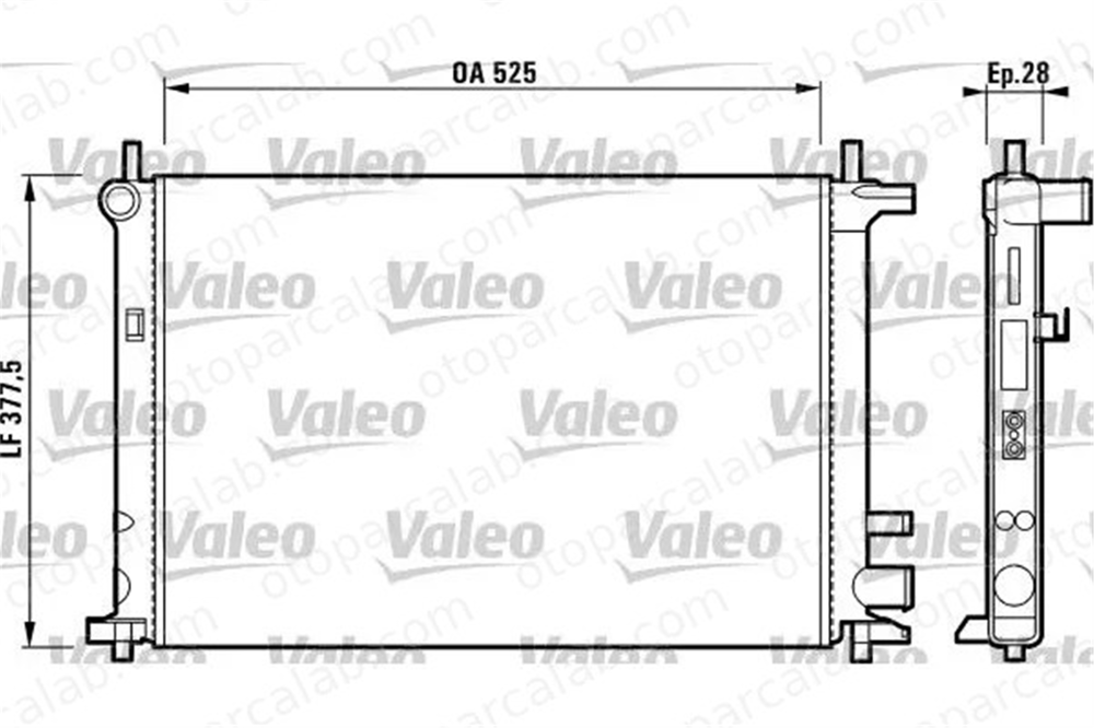 VALEO 731736 Su Radyatörü FORD PUMA FIESTA IV 2531022005 1001859