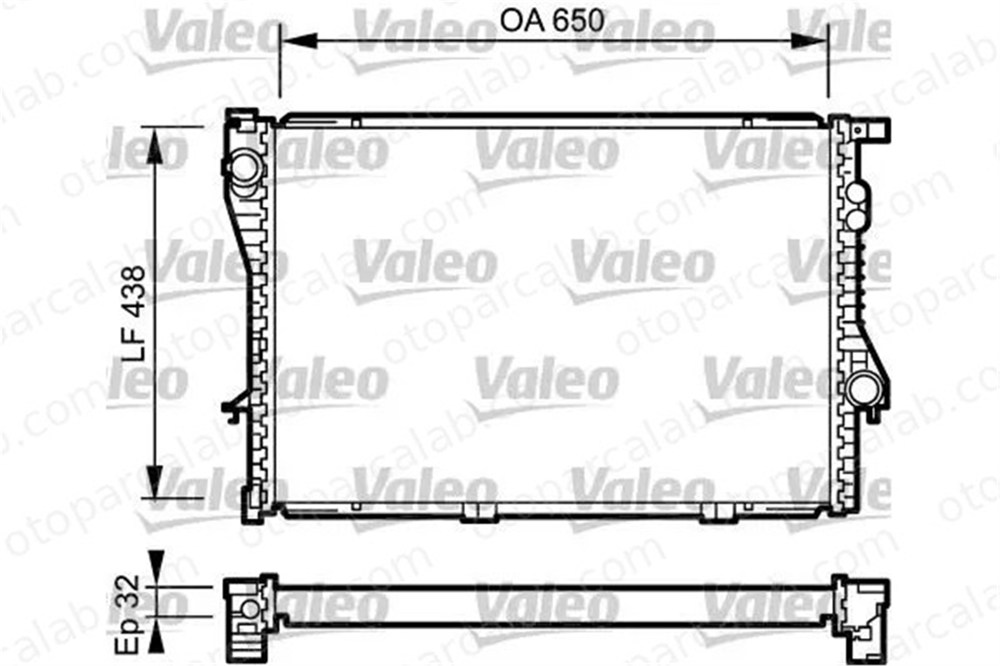 VALEO 731766 Su Radyatörü BMW 5 5 Touring 2246012 17112246012
