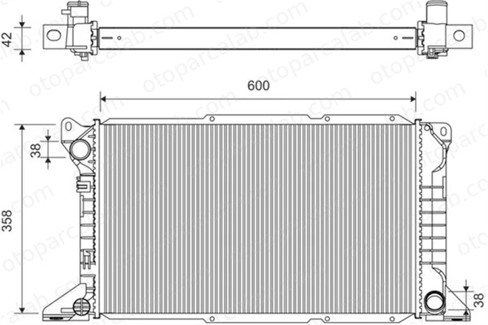 VALEO 731782 Su Radyatörü FORD TRANSIT Minibüs/Otobüs TRANSIT Panelvan/Van 1671826 7045714