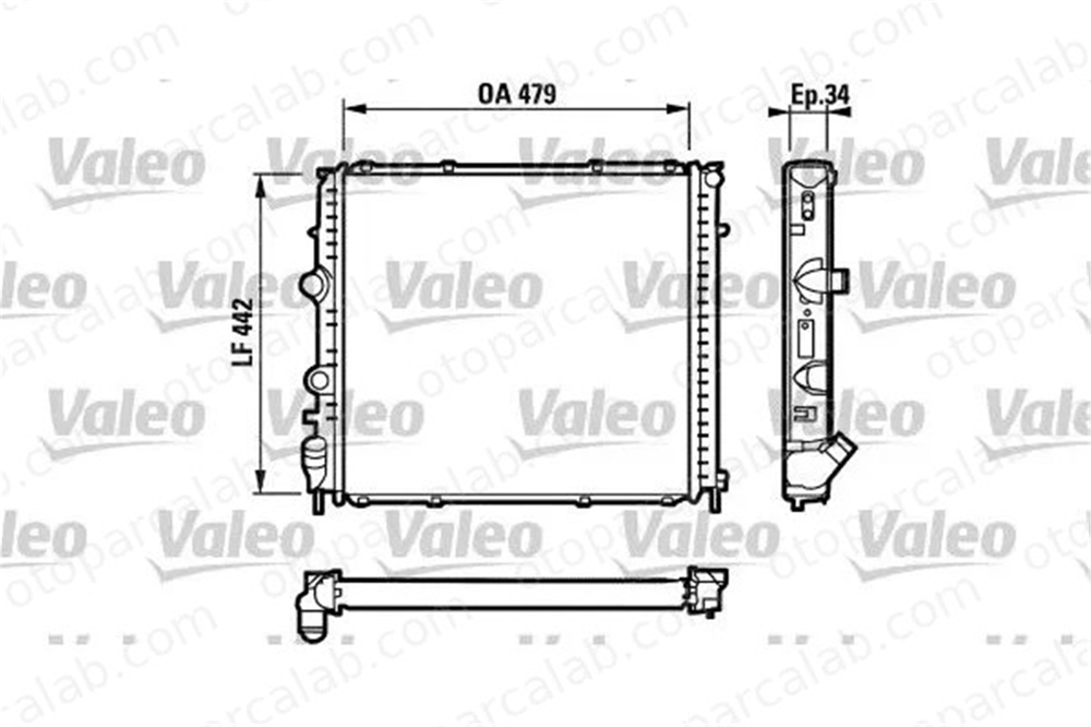 VALEO 731910 Su Radyatörü BMW 3 3 Touring 17119071517 14362409