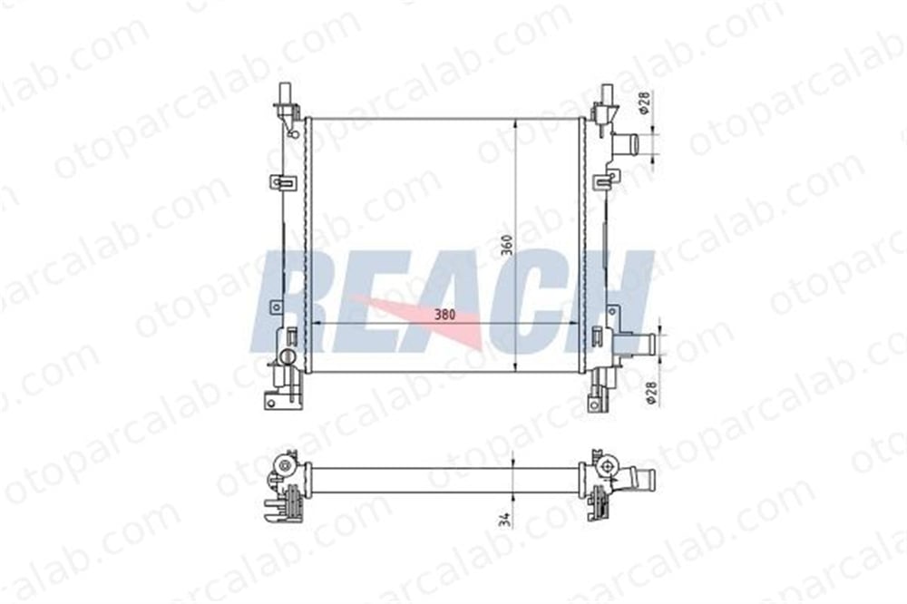 VALEO 731992 Su Radyatörü FORD KA 1056616 12117