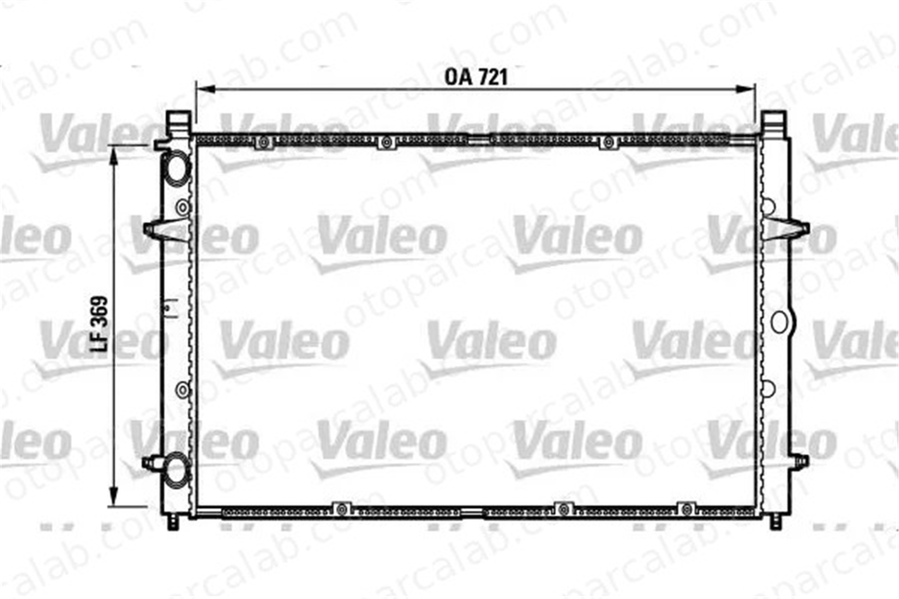VALEO 732397 Su Radyatörü VW TRANSPORTER T4 Minibüs/Otobüs TRANSPORTER T4 Panelvan/Van 701121253D 2110210