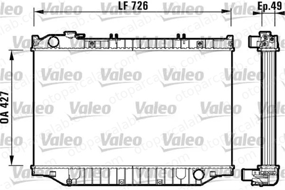 VALEO 732415 Su Radyatörü TOYOTA LAND CRUISER 80 LAND CRUISER 1640017040 1640017020