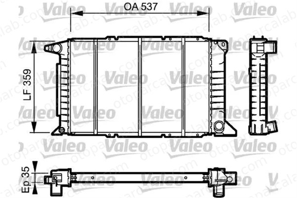 VALEO 732497 Su Radyatörü FORD TRANSIT Minibüs/Otobüs TRANSIT Panelvan/Van 1023920 1671829