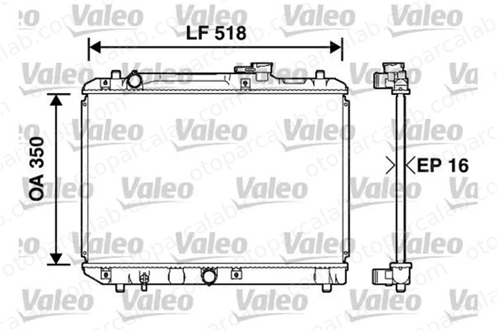 VALEO 732750 Su Radyatörü SUZUKI BALENO BALENO Hatchback 21410 98B00