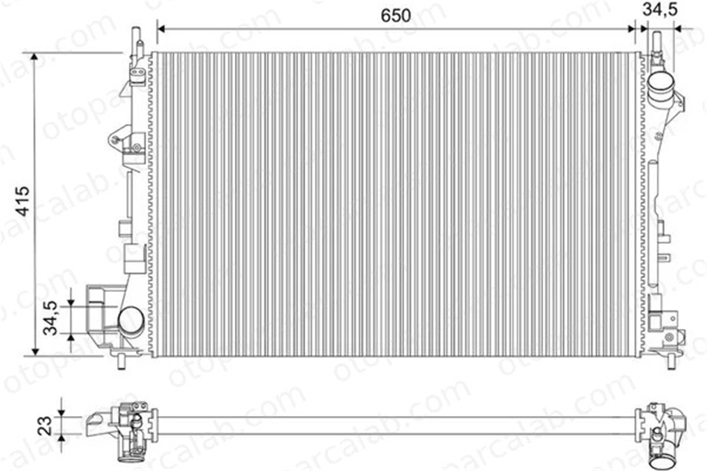 VALEO 732879 Su Radyatörü SAAB 9-3 Station wagon 9-3 1300244 24418338