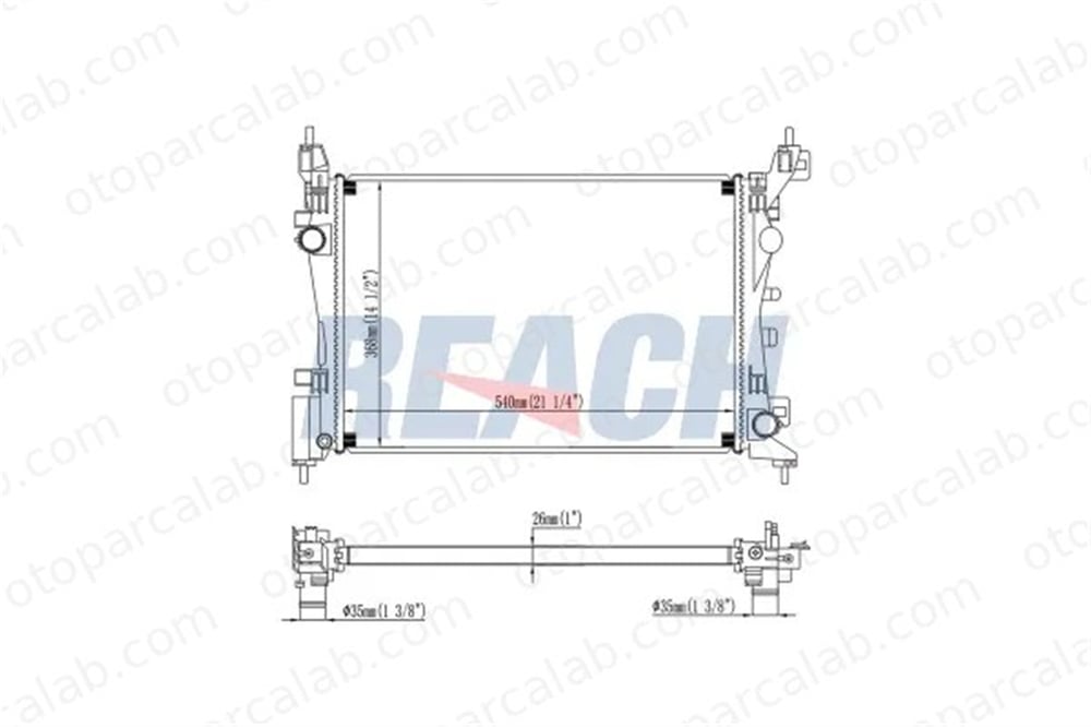 VALEO 733127 Su Radyatörü FIAT PUNTO GRANDE PUNTO 55700447
