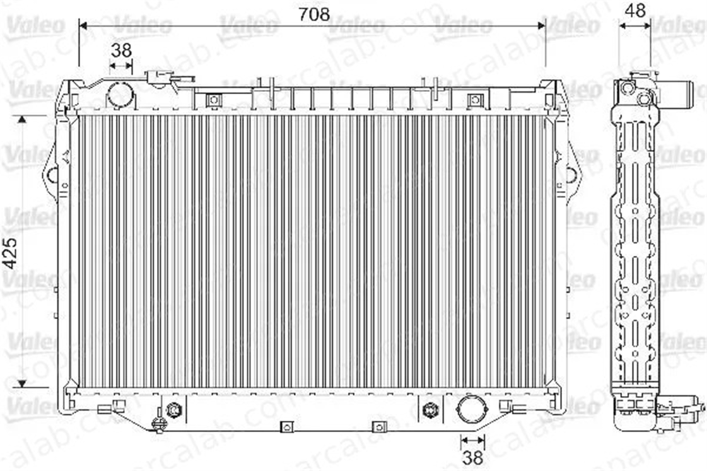 VALEO 733200 Su Radyatörü TOYOTA LAND CRUISER 80 1640017030 1640017060