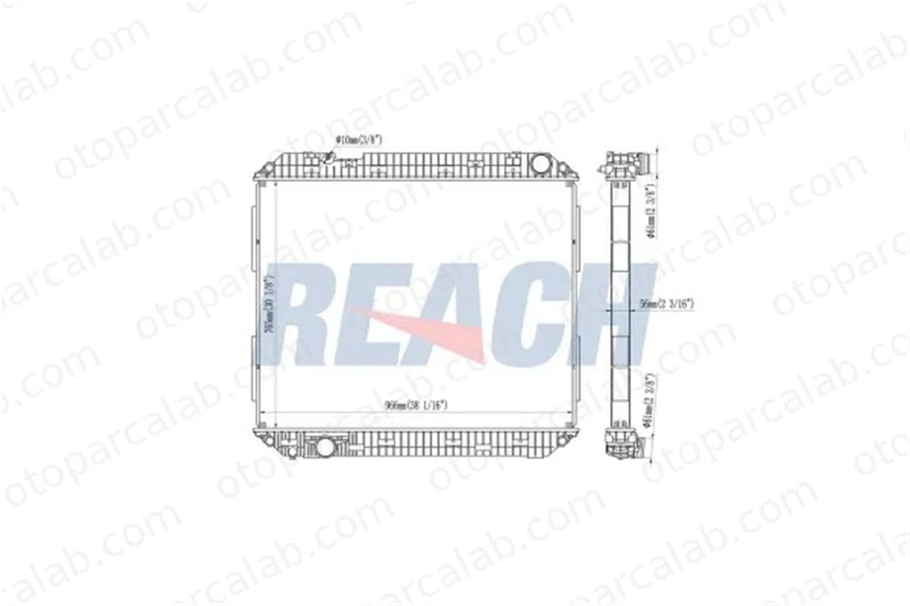 VALEO 733369 Su Radyatörü MERCEDES-BENZ AROCS ACTROS MP4 / MP5 9605003401 9605001101