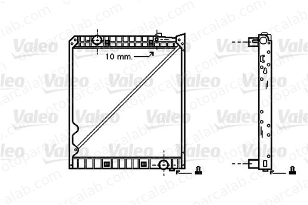 VALEO 733419 Su Radyatörü MERCEDES-BENZ AROCS ACTROS MP4 / MP5 9425000703 9425001003