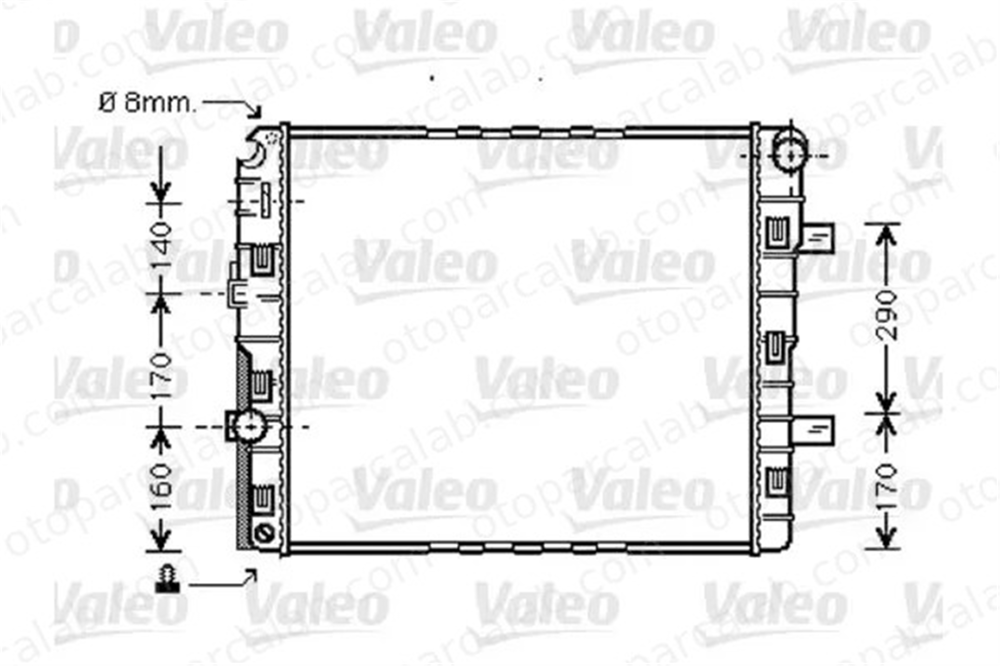 VALEO 733423 Su Radyatörü MERCEDES-BENZ AROCS ACTROS MP4 / MP5 9705000503A9705000503 9705000503