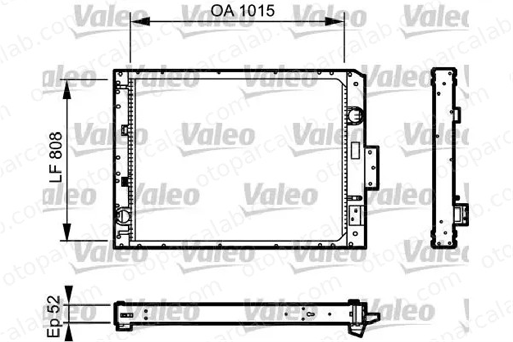 VALEO 733479 Su Radyatörü MERCEDES-BENZ AROCS ACTROS MP4 / MP5 6285000502
