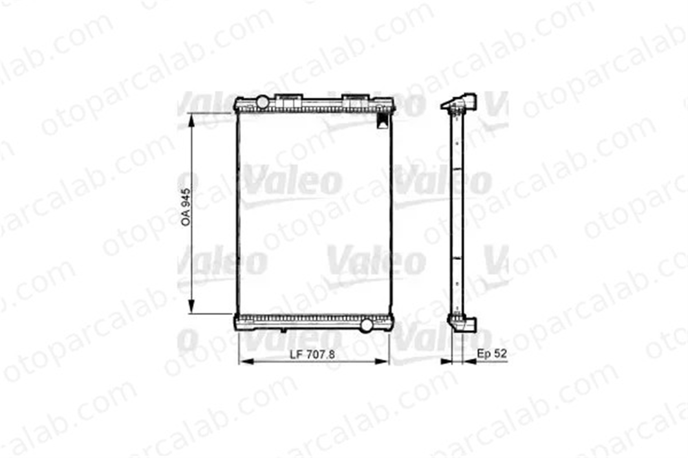 VALEO 733511 Su Radyatörü MAN F90 TGS I 81061006229 81061006230