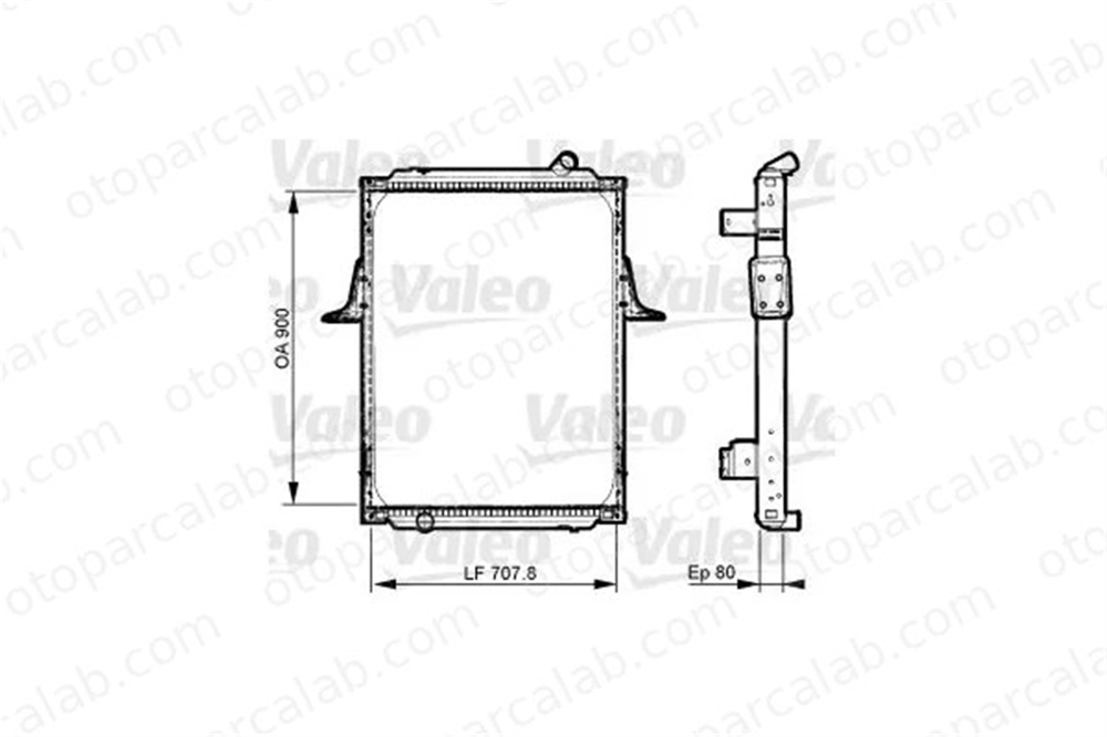 VALEO 733536 Su Radyatörü MOSKVICH 2141 5001861376 5001864775