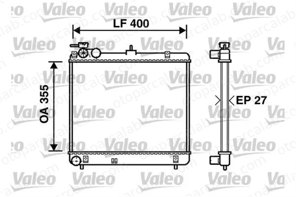 VALEO 734255 Su Radyatörü HYUNDAI ATOS 2531002100 S2531002100