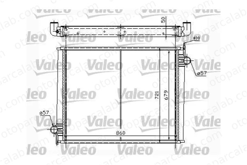 VALEO 734294 Su Radyatörü SCANIA R II P II 7517001 1365371