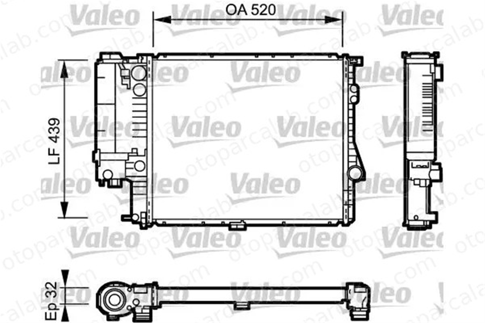 VALEO 734301 Su Radyatörü BMW 5 5 Touring 17111740699 1427153