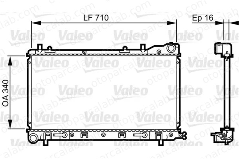 VALEO 734405 Su Radyatörü SUBARU FORESTER 1300299 45111FC300
