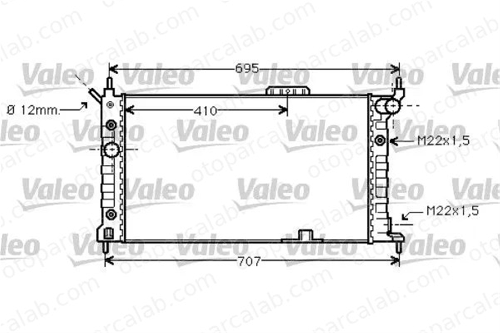 VALEO 734429 Su Radyatörü OPEL ASTRA F Station wagon ASTRA F 1300148 1300109