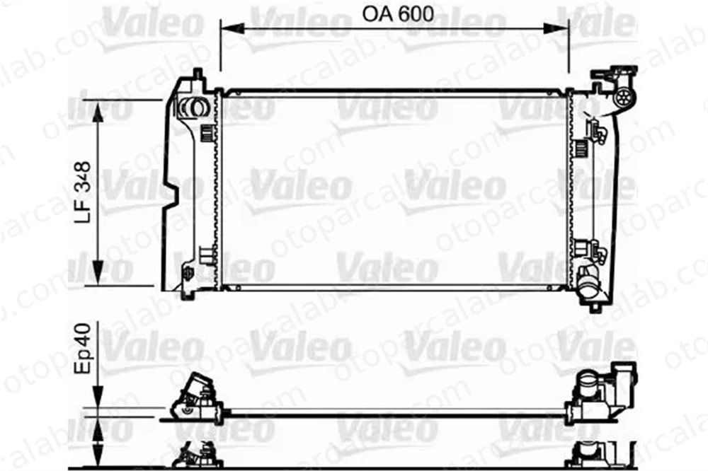 VALEO 734711 Su Radyatörü TOYOTA COROLLA AVENSIS 164000D210 164000D220