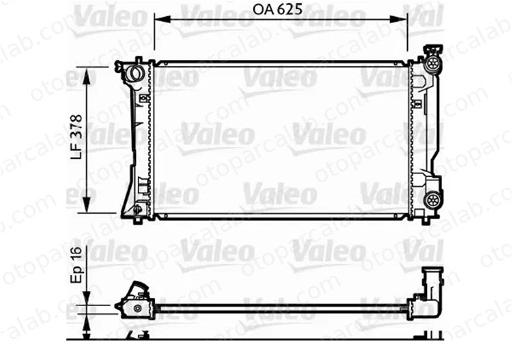 VALEO 734712 Su Radyatörü TOYOTA AVENSIS AVENSIS Sedan 164000H110
