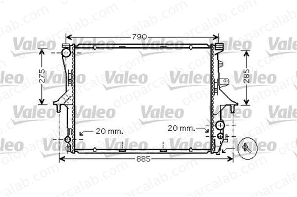 VALEO 734739 Su Radyatörü AUDI Q7 VW TOUAREG 7L61212537L6121253C 7L6121253C