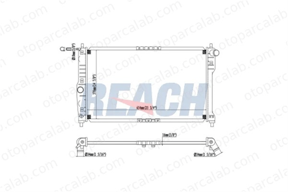 VALEO 734767 Su Radyatörü DAEWOO NUBIRA Sedan NUBIRA Wagon 96273596 96273594
