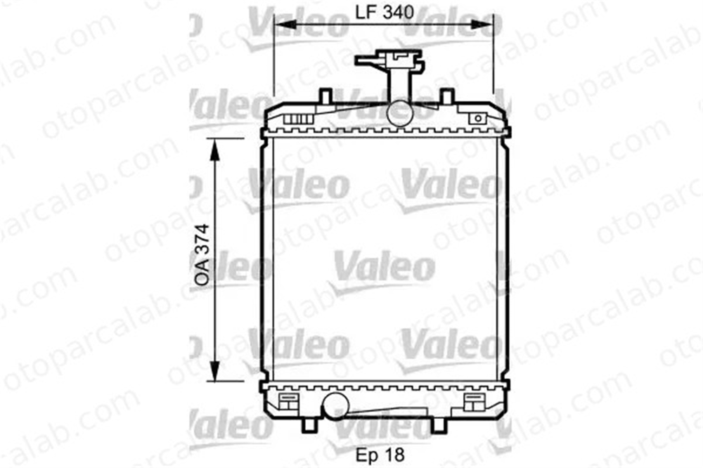 VALEO 735072 Su Radyatörü PEUGEOT 108 TOYOTA AYGO 1330P4 1330P5