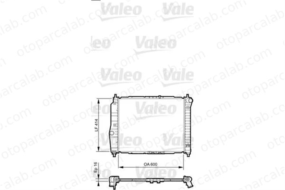VALEO 735158 Su Radyatörü DAEWOO KALOS KALOS Sedan 96536525 96443477