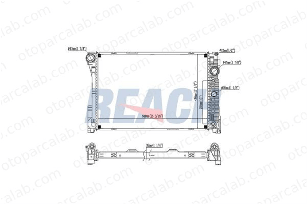VALEO 735291 Su Radyatörü MERCEDES-BENZ E-SERISI E-SERISI T-Model 2045000603 2045001203