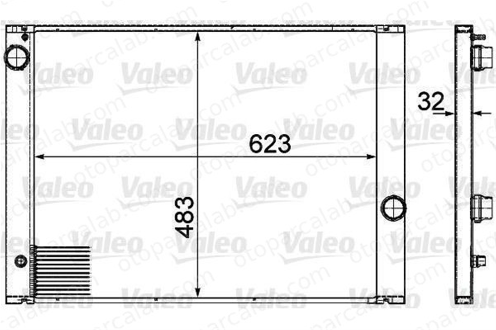 VALEO 735477 Su Radyatörü BMW 5 5 Touring 17117534915 17117519210