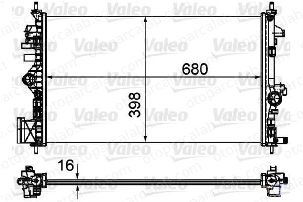 VALEO 735485 Su Radyatörü OPEL INSIGNIA A INSIGNIA A Sedan 13241726 1300292