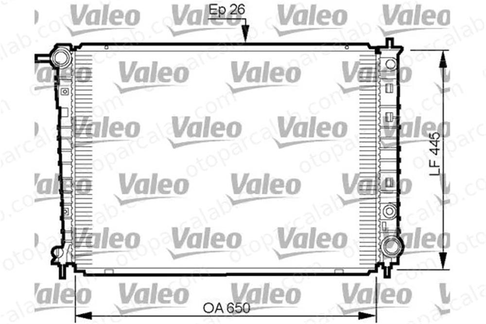 VALEO 735512 Su Radyatörü HYUNDAI H-1 / STAREX Minibüs/Otobüs H-1 Panelvan/Van 253104A100 253104A110