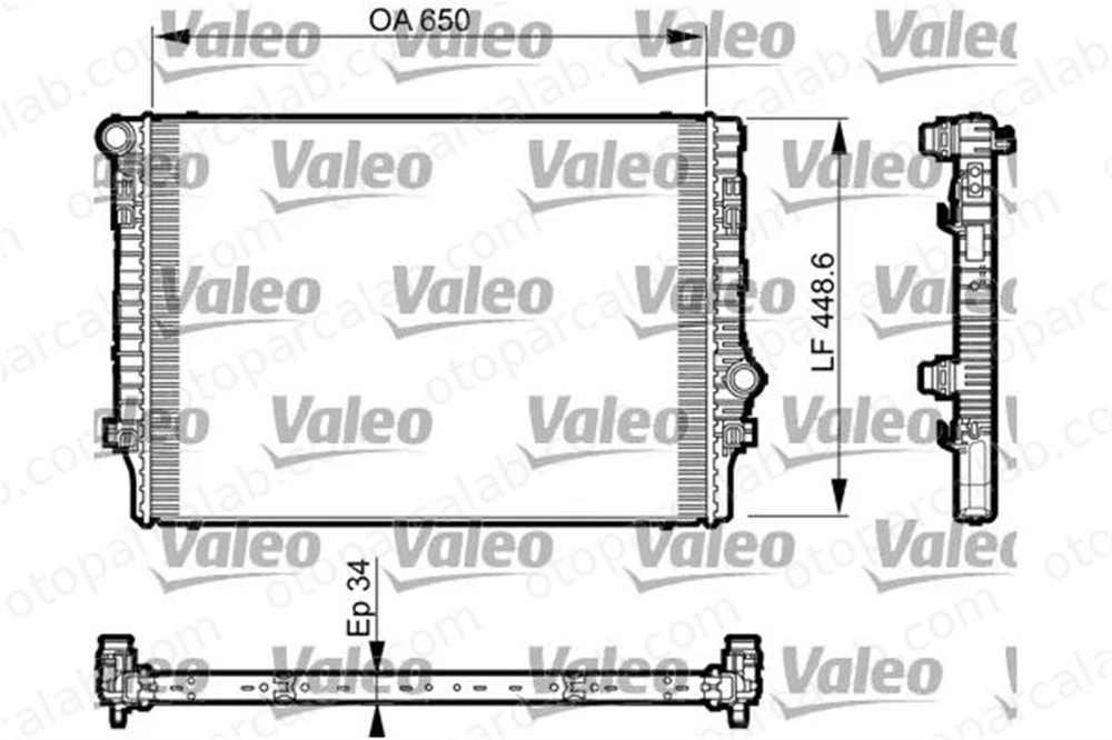 VALEO 735548 Su Radyatörü VW GOLF VII AUDI A3 Limousine 5Q0121251EP 5WA121251H