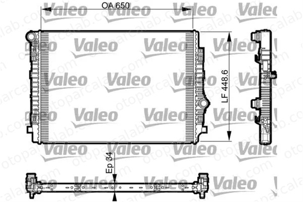 VALEO 735549 Su Radyatörü VW PASSAT B8 PASSAT B8 Variant 5Q0121251EN 5Q0121251HM