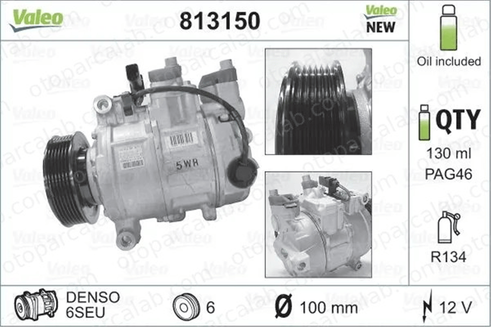 VALEO 813150 Klima Kompresörü AUDI A4 B7 A4 B7 Avant 4E0260805J 4F0260805AA