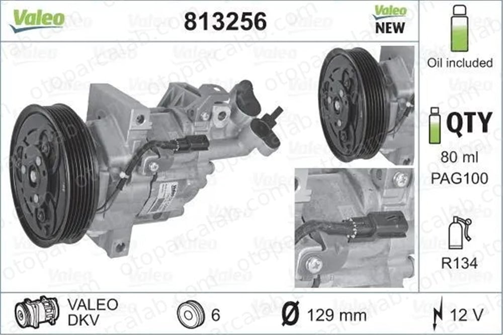 VALEO 813256 Klima Kompresörü DACIA DUSTER RENAULT FLUENCE 8201025121 926000105R