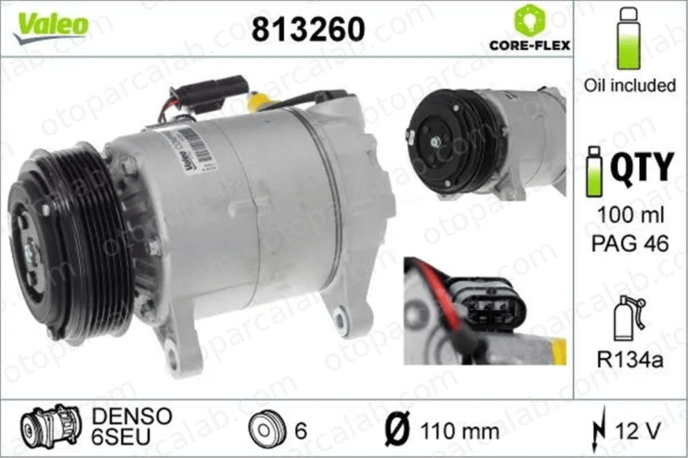 VALEO 813260 Klima Kompresörü BMW 5 5 Touring 5A3F1D2 5A5C712