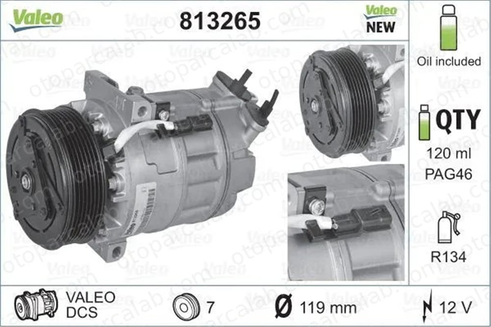 VALEO 813265 Klima Kompresörü RENAULT MASTER III Panelvan/Van MASTER III Platform şasi 2763000Q0A 8200848916