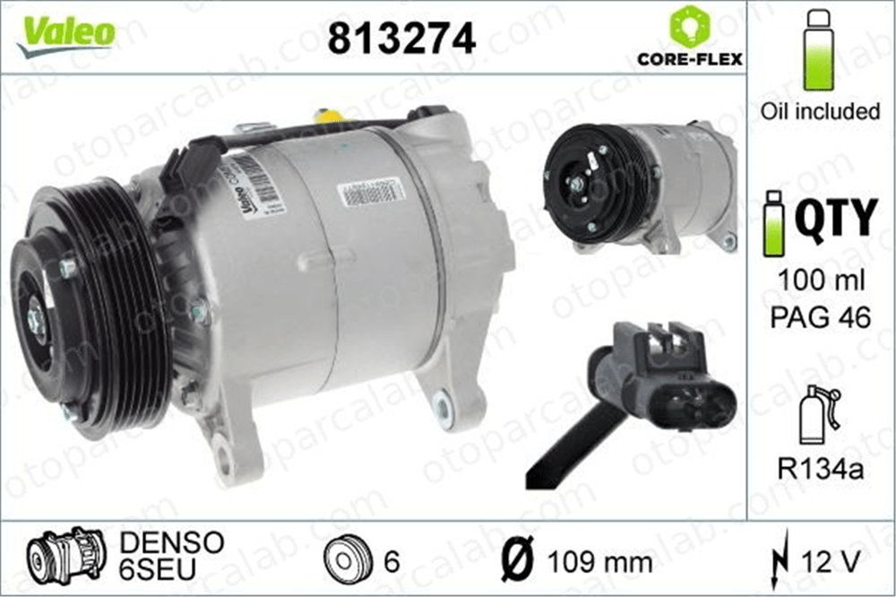 VALEO 813274 Klima Kompresörü BMW 5 5 Touring 64526826880 64526811433