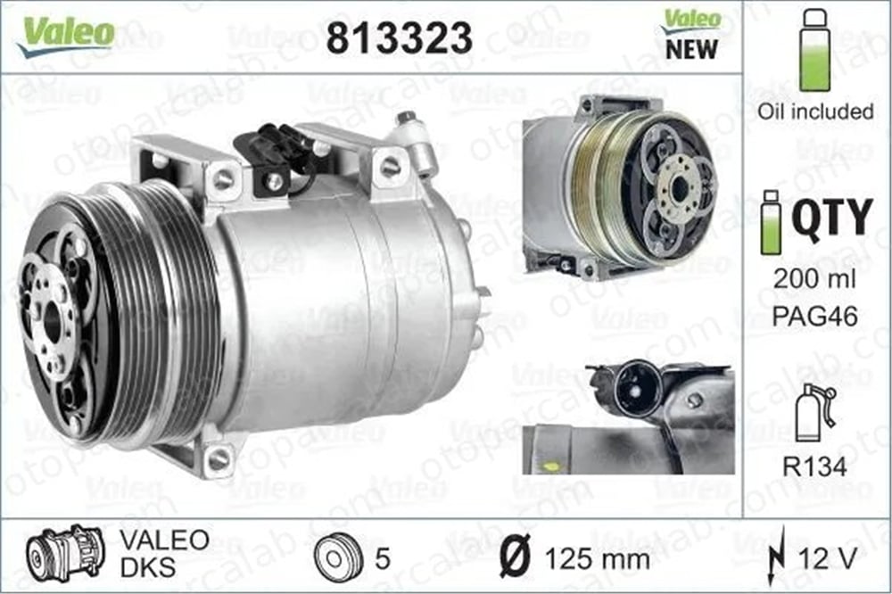 VALEO 813323 Klima Kompresörü VOLVO V50 FORD FOCUS II 1388316 1466258