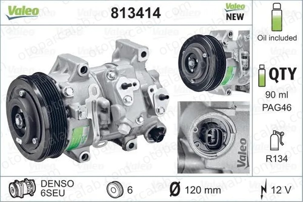 VALEO 813414 Klima Kompresörü TOYOTA AVENSIS Sedan AVENSIS Station wagon 8831002370 883101A660
