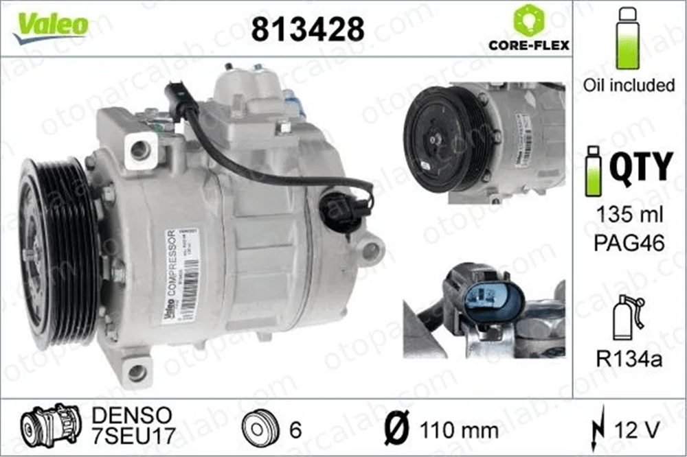 VALEO 813428 Klima Kompresörü BMW 3 3 Touring 64526956716 6956716