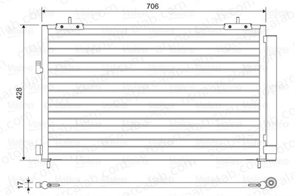 VALEO 814046 Klima Radyatörü TOYOTA RAV 4 IV RAV 4 IV VAN 8846042110 884600R030