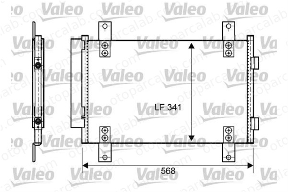 VALEO 814081 Klima Radyatörü FIAT DUCATO Minibüs/Otobüs DUCATO Panelvan/Van 6455EC 8FC351303611