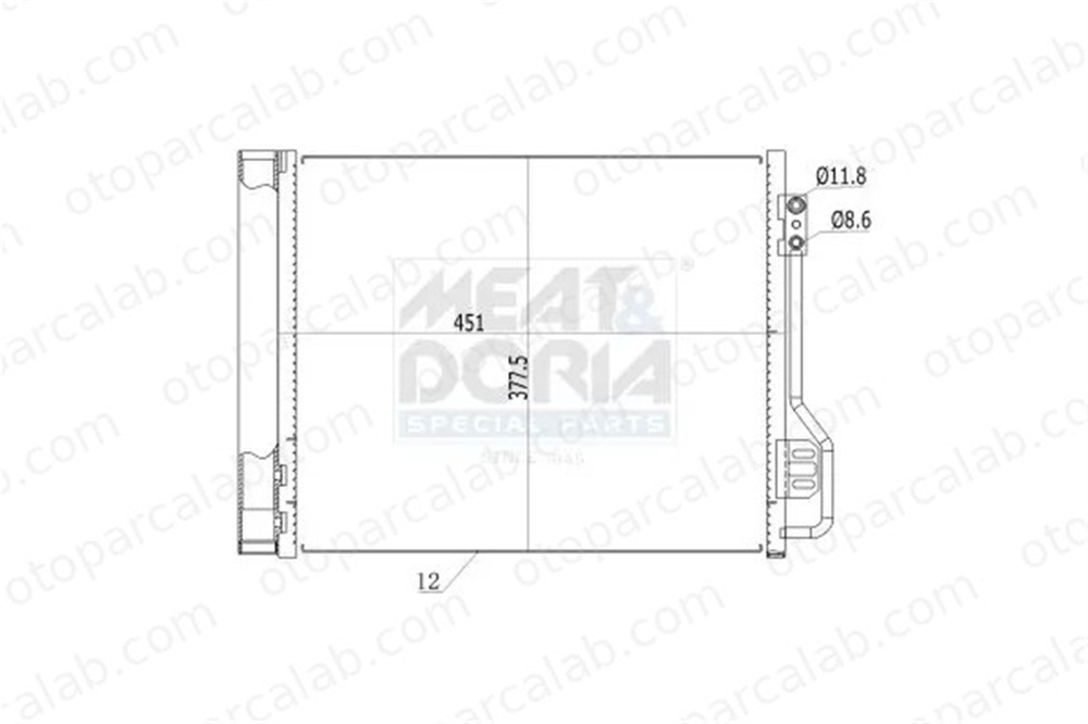 VALEO 814114 Klima Radyatörü SMART FORTWO Cabrio FORTWO Coupe 45150000544515000154 A4515000054
